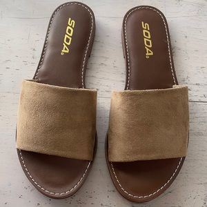 Suede sandals